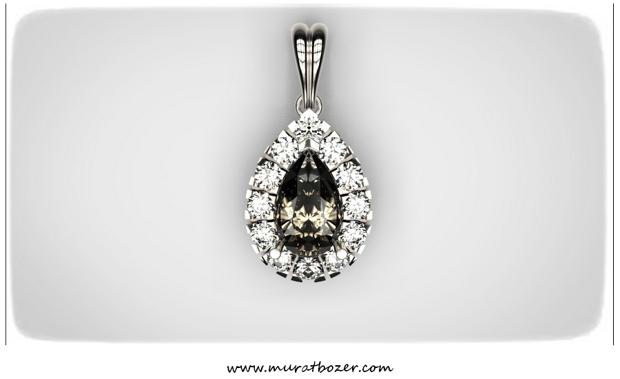 Pear Diamond Pendant 07092014 (1)