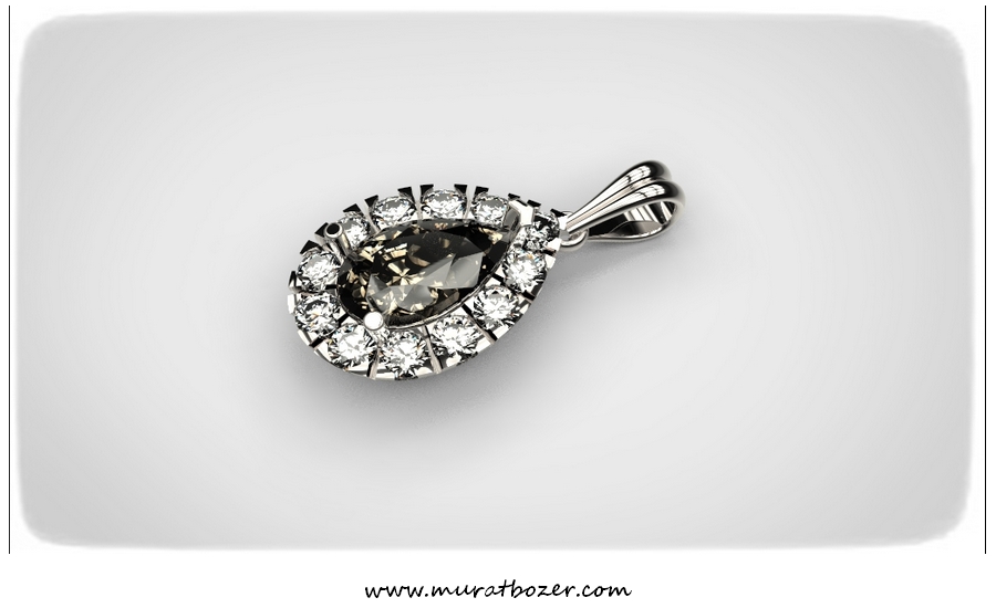 Pear Diamond Pendant 07092014 (2)