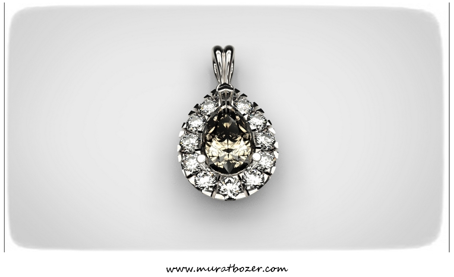Pear Diamond Pendant 07092014 (3)