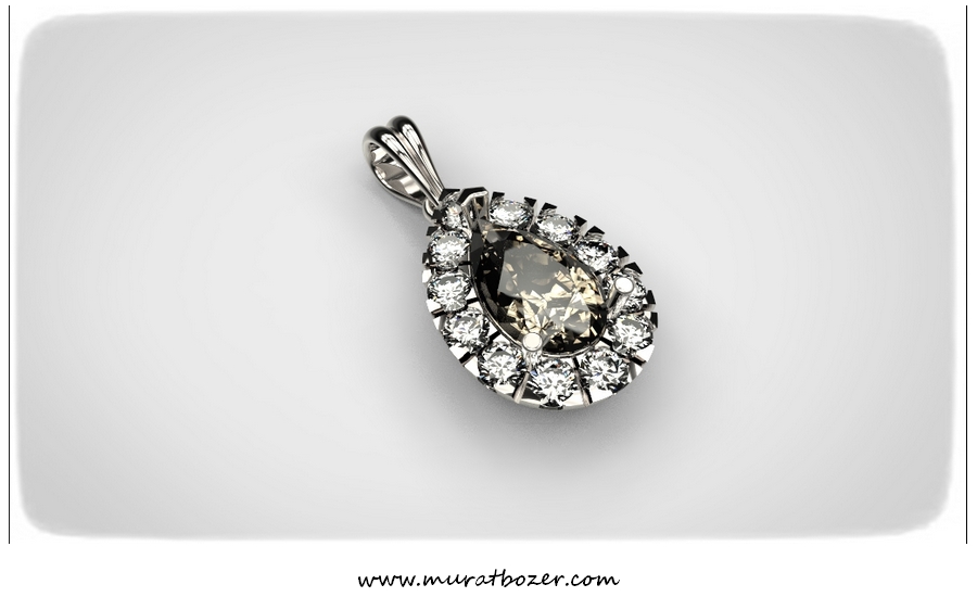 Pear Diamond Pendant 07092014 (5)